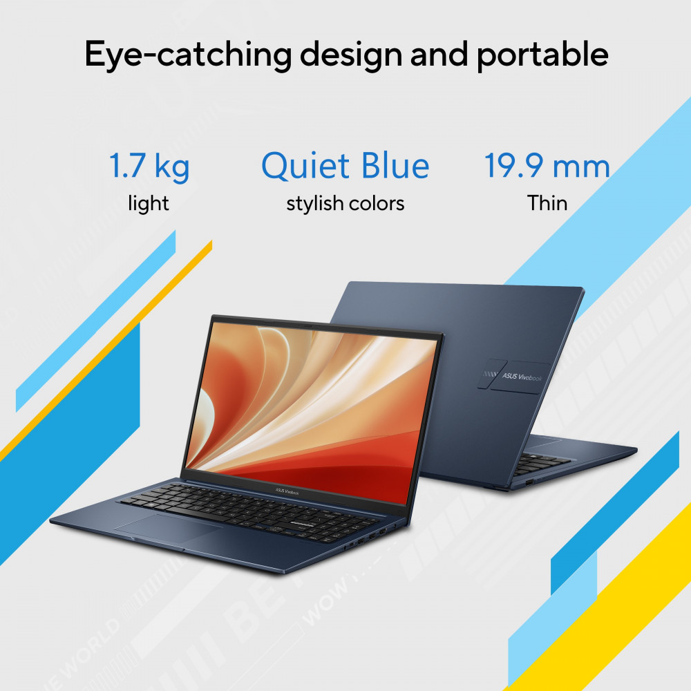 ASUS Vivobook 15, Light Weight Laptop, IntelCore i5-1235U (8GB/512GB/Intel Iris Xe /15.6" FHD/Windows 11 Home) X1504ZA-NJ520WS