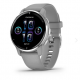 Venu® 2 Plus Silver Stainless Steel Bezel With Powder Grey Case And Silicone Band
