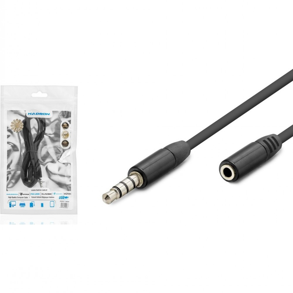Hadron HDX1012 AUX Kablosu M/F 1.2m 3 Hat
