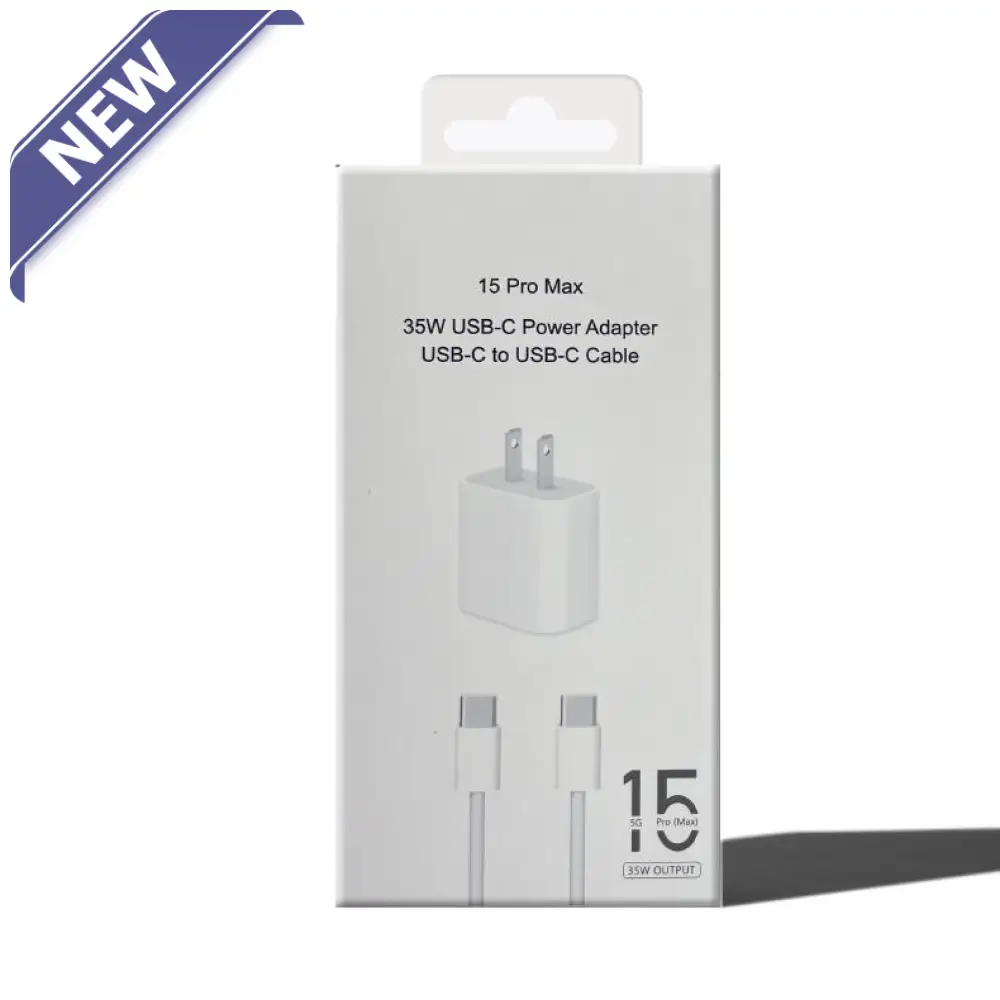 35W USB-C Güç Adaptörü ve C'den C'ye Kablo Kombosu iPhone için.